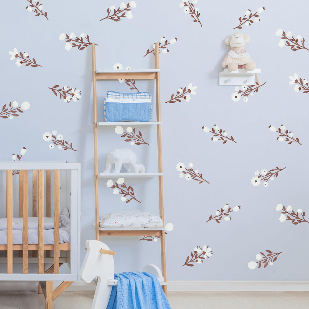 Unonede baby room decor flower stickers create a gentle, inviting ambiance.