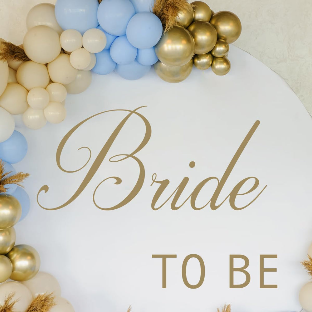 Unonede Bride to Be decal sign helps capture memorable photos.