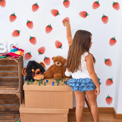 Unonede colorful strawberry decals offer versatile color accents for any room.