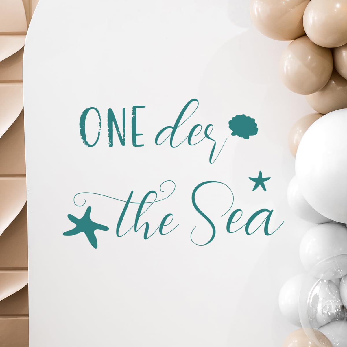 Unonede Oneder The Sea cake-cutting scene elevated by this backdrop