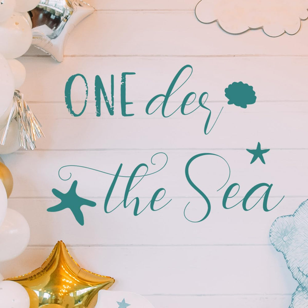 Unonede Oneder The Sea decal with ocean backdrop and starfish for photo quality memories