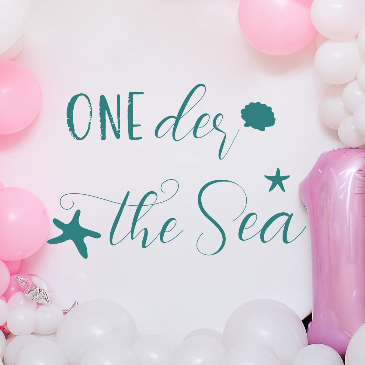 Unonede Oneder The Sea seashells accents provide delicate texture to the setup