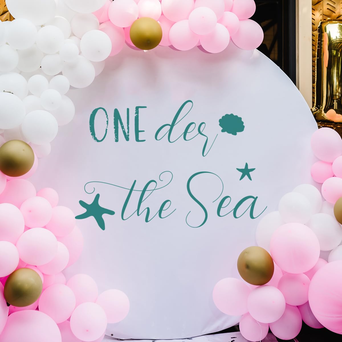 Unonede Oneder The Sea wall decoration doubles as a keepsake after the party