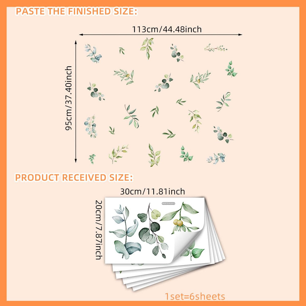 Unonede tropical leaf wall decal creates a calming jungle vibe for living spaces.