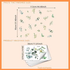Unonede tropical leaf wall decal creates a calming jungle vibe for living spaces.