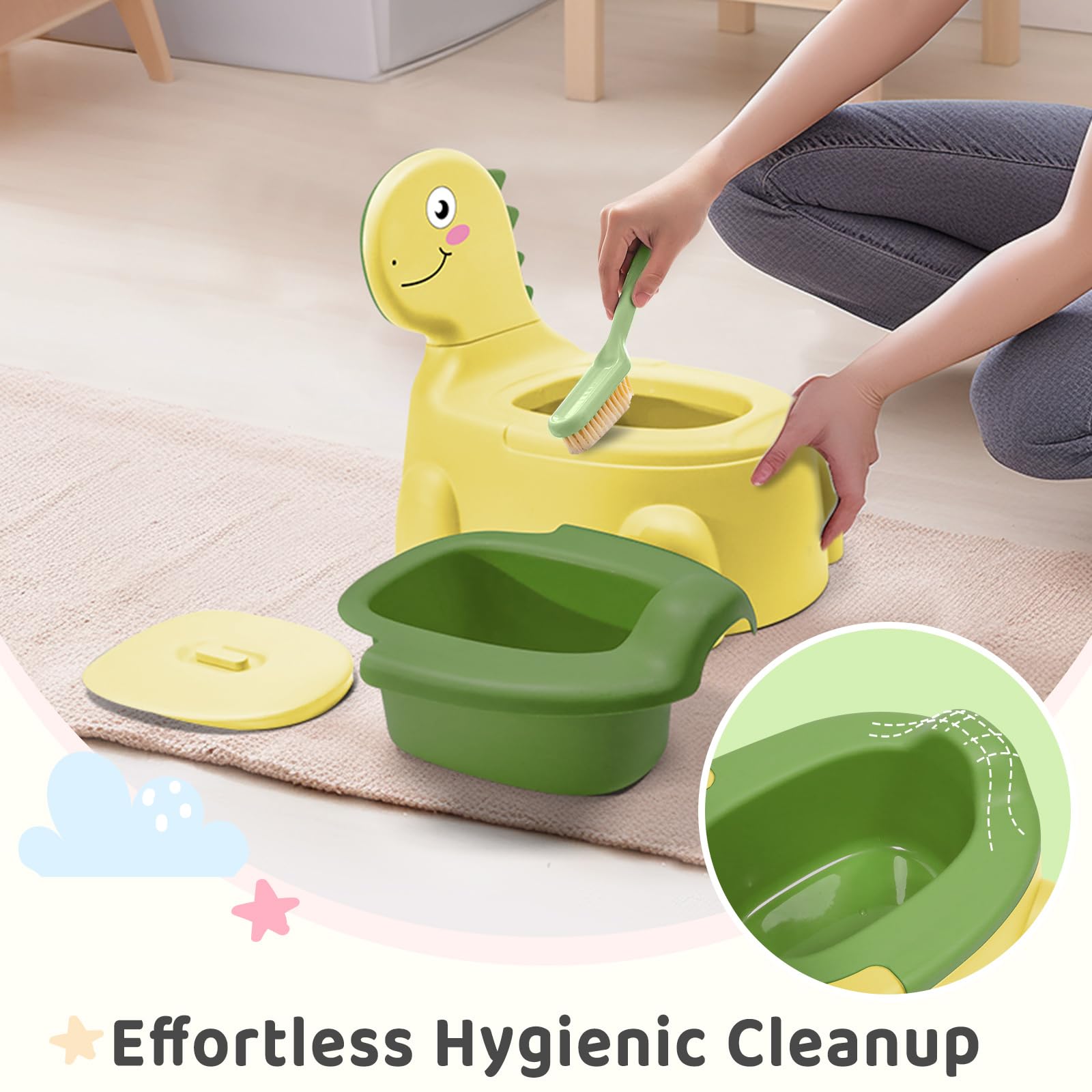 Unseki portable-handle potty seat easy to carry on trips