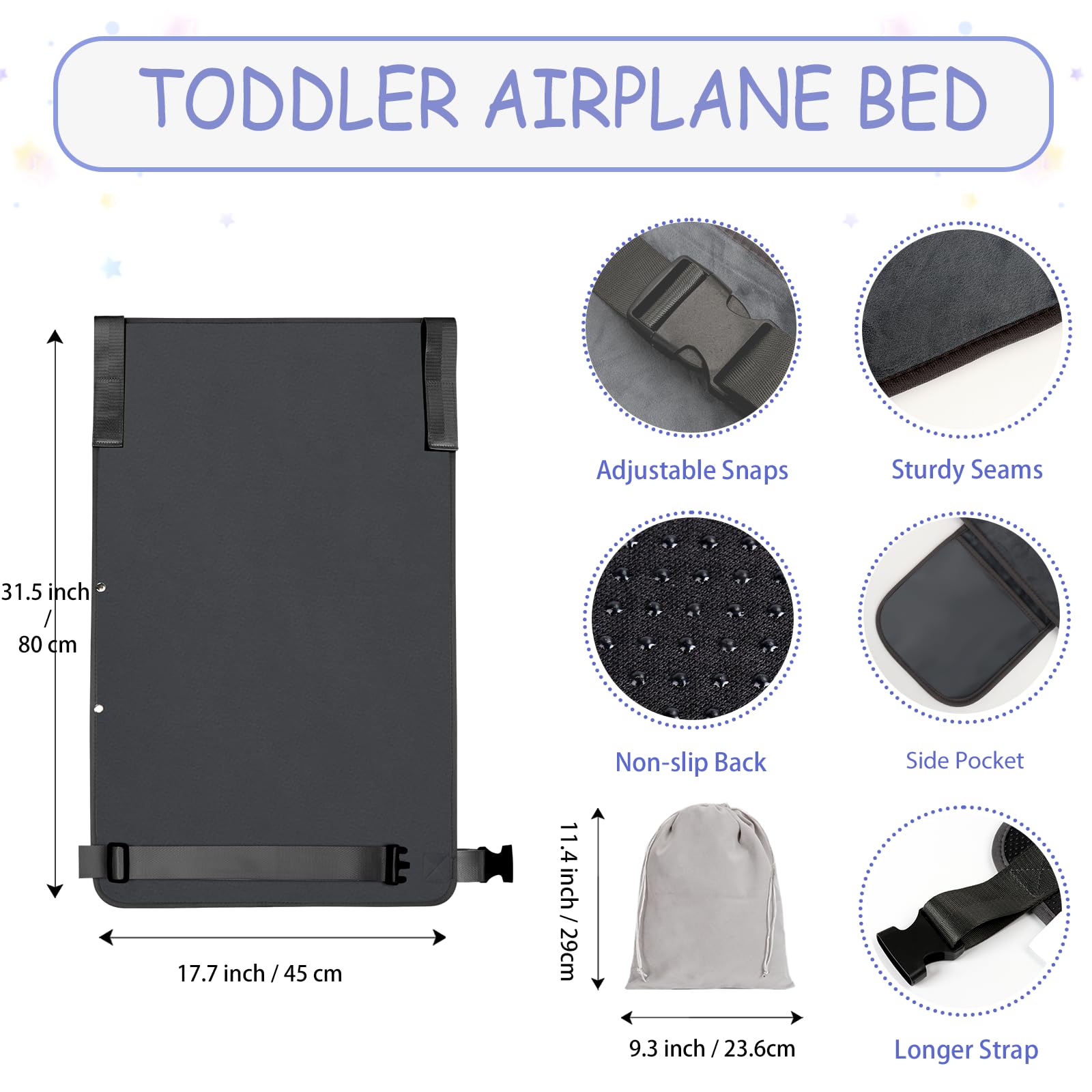 UNTREE anti-slip-bottom design helps prevent sliding during flights.