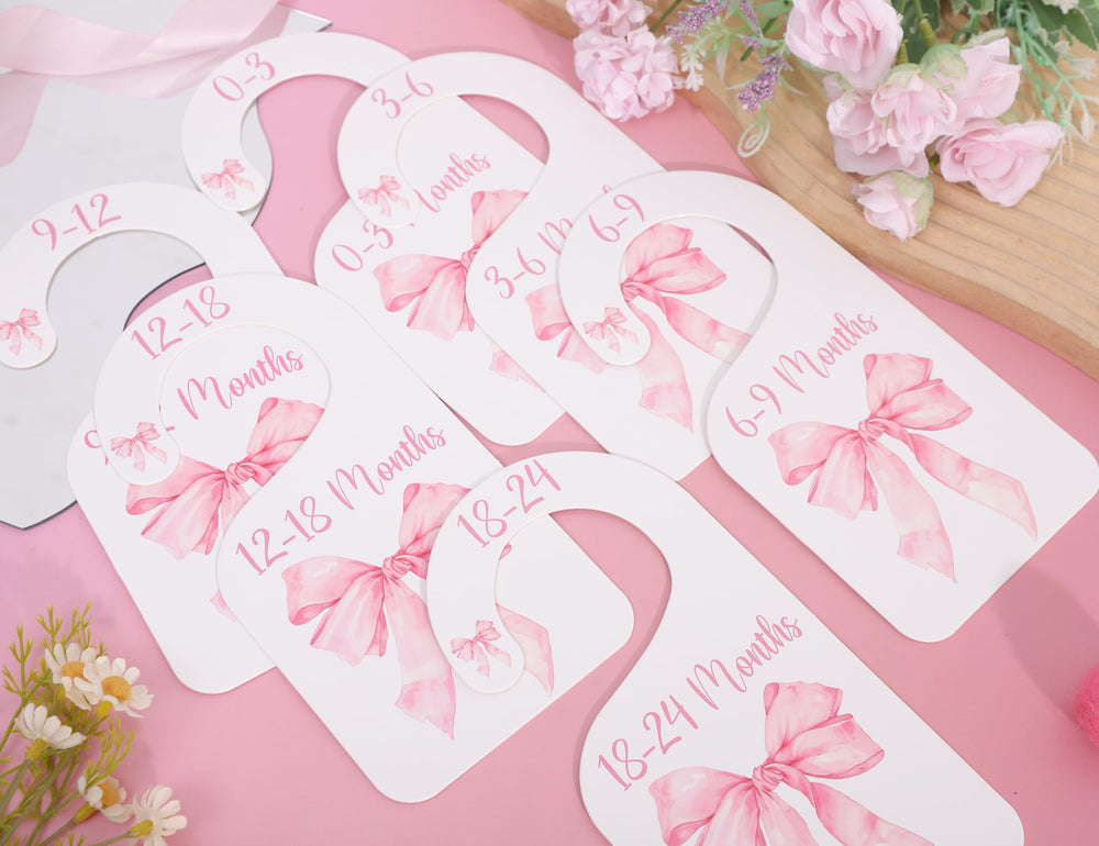 UOAOU bow-nursery-closet-divider-pink packaging is gift-ready.