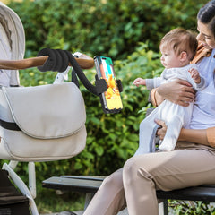 Uogw phone holder provides 360-degree adjustment for portrait or landscape