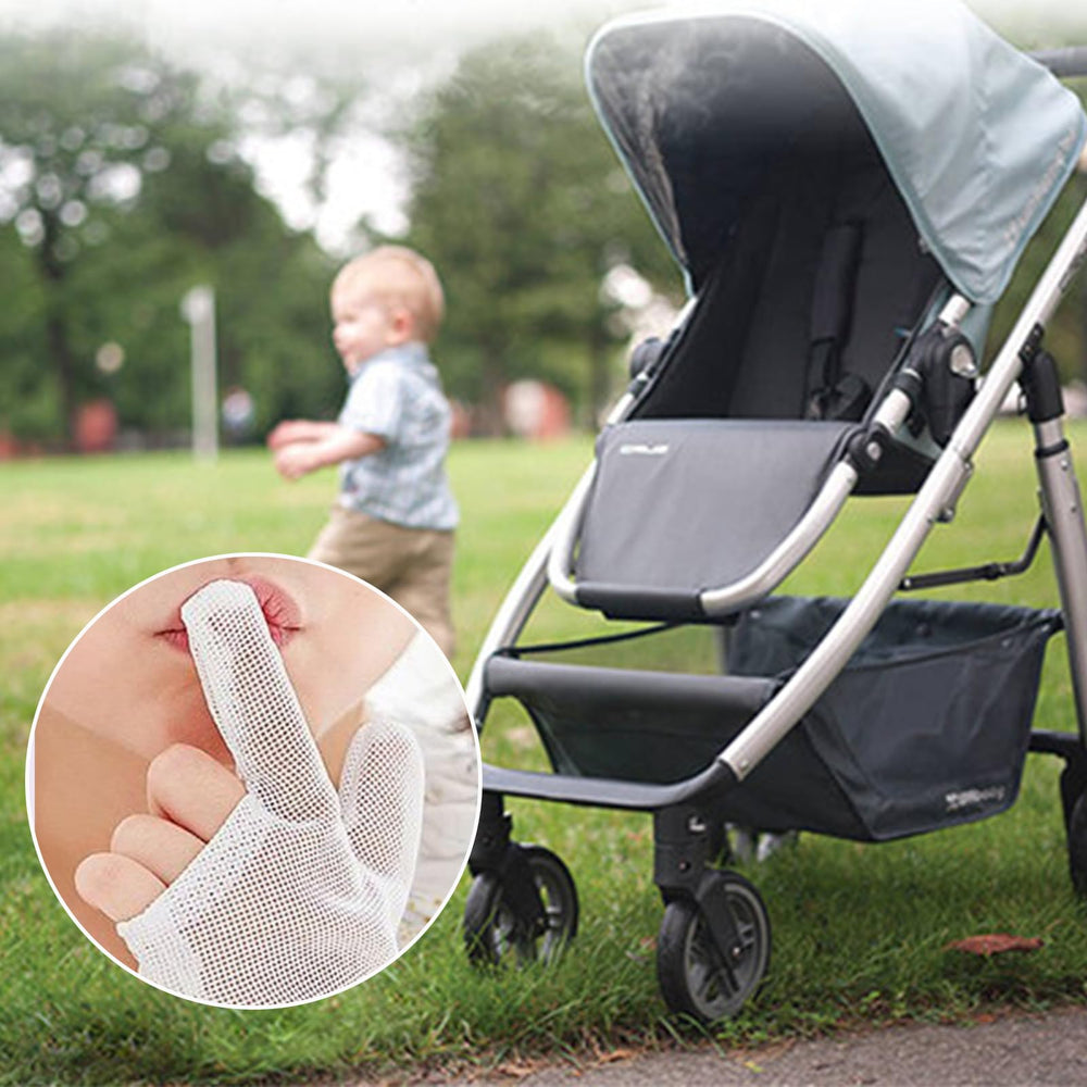 UOMIO blue guard worn by child during storytime redirecting focus