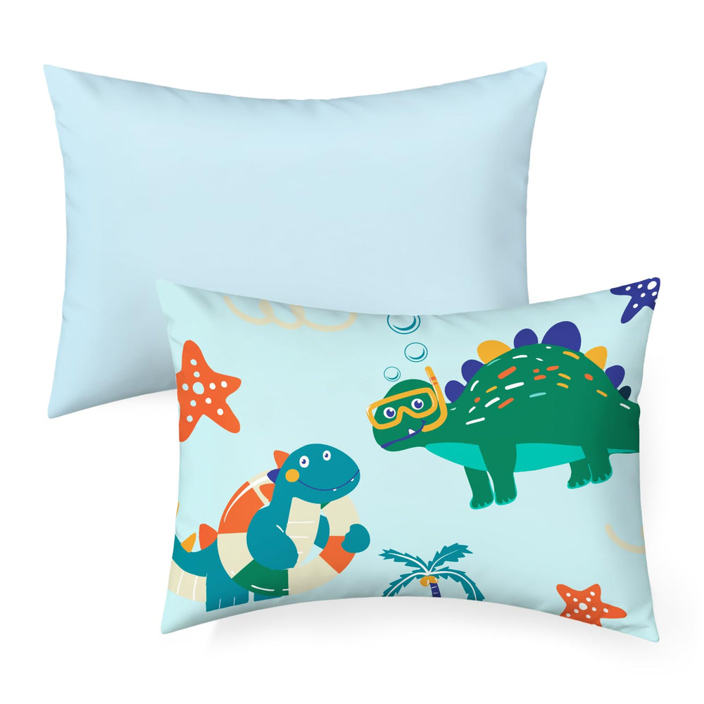 UOMNY dinosaur toddler pillowcase 13x18, soft on skin, ideal for travel