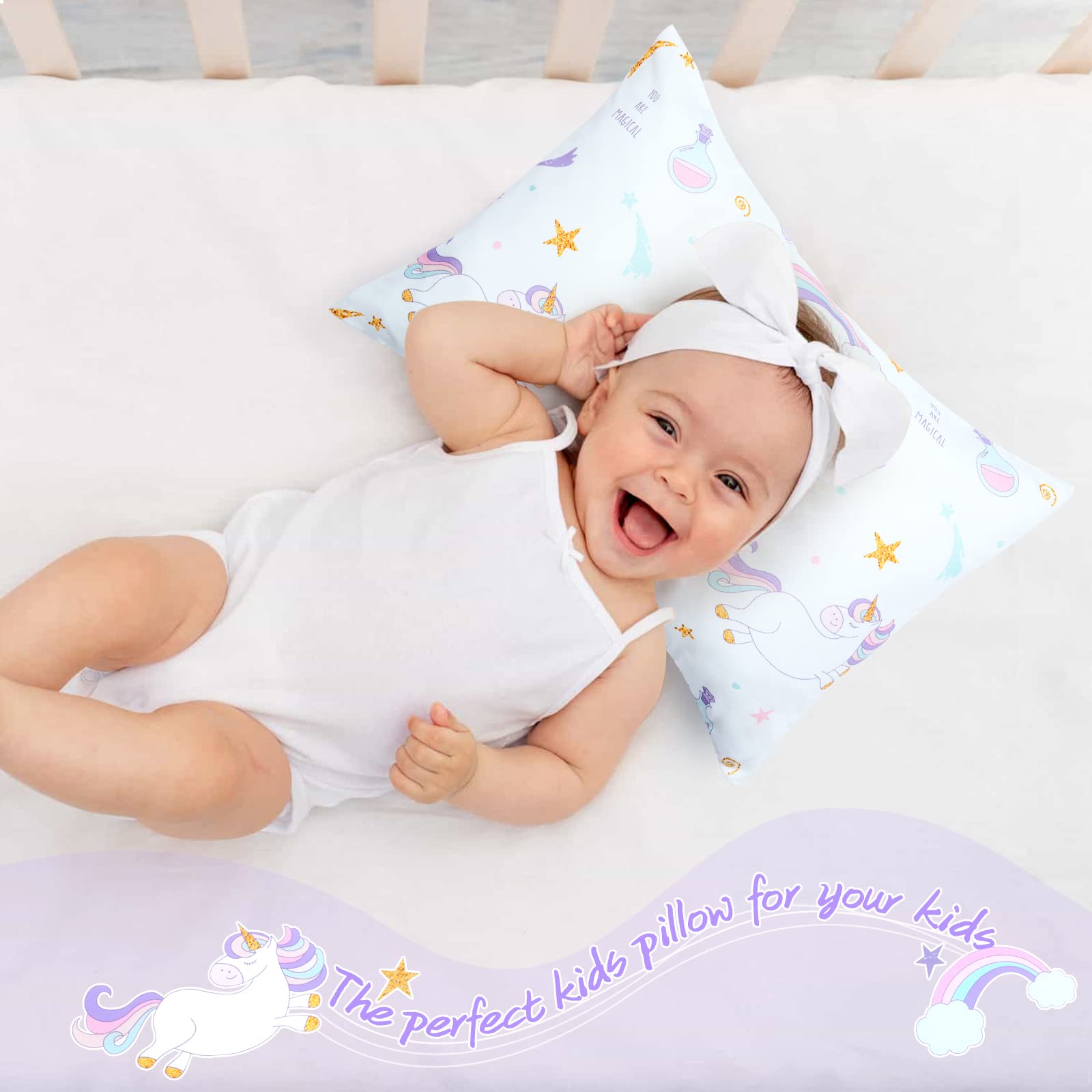UOMNY unicorn gift-ready pillowcase suitable for baby showers or birthdays