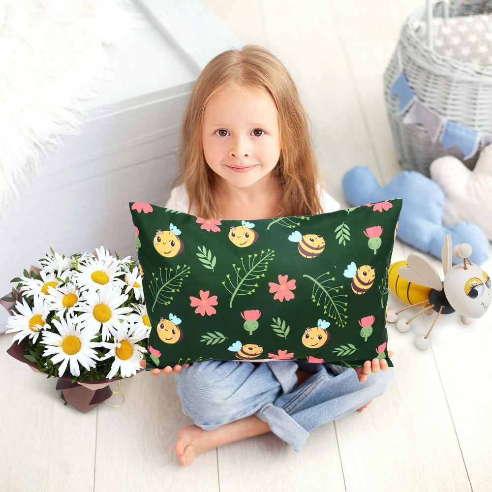 UOMNY Honeybee toddler pillowcase 14x19 ideal for home or travel