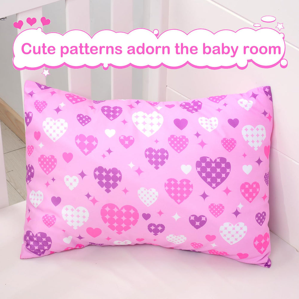 UOMNY Love and Heart 12x16 pillowcase with envelope closure for easy use.
