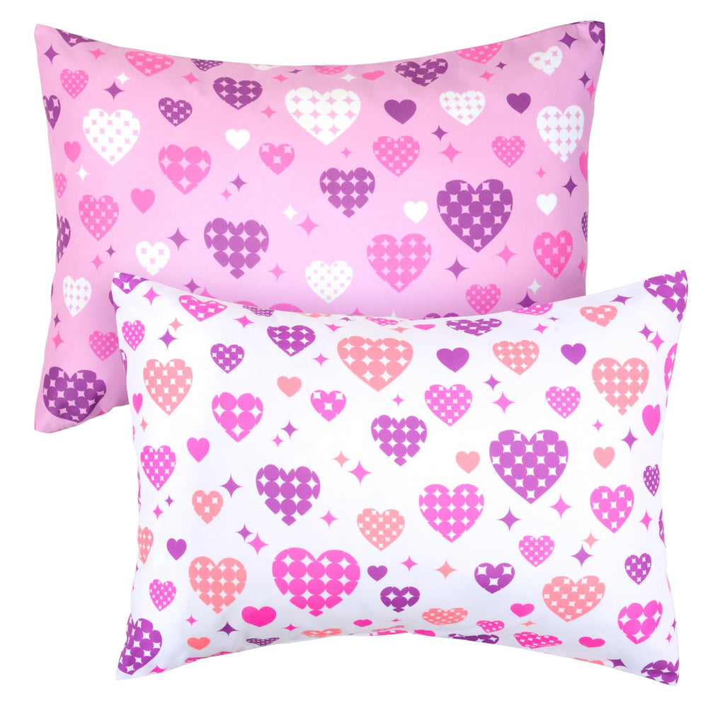UOMNY Love and Heart 13x18 toddler pillowcase, soft and breathable for delicate skin.