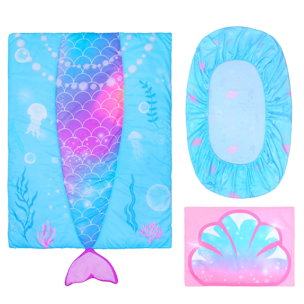 UOMNY Mermaid soft breathable microfiber fabric enhances comfort during naps.