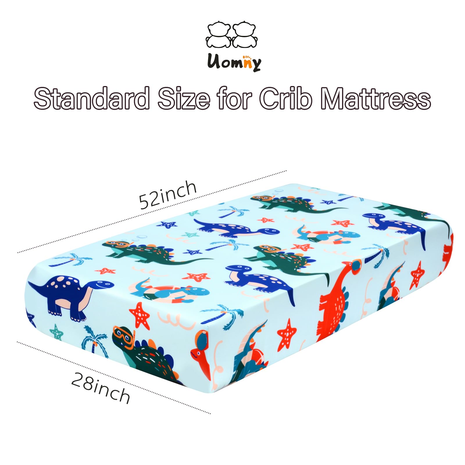 UOMNY secure-fit 360 wrap crib sheet reduces shifting during sleep
