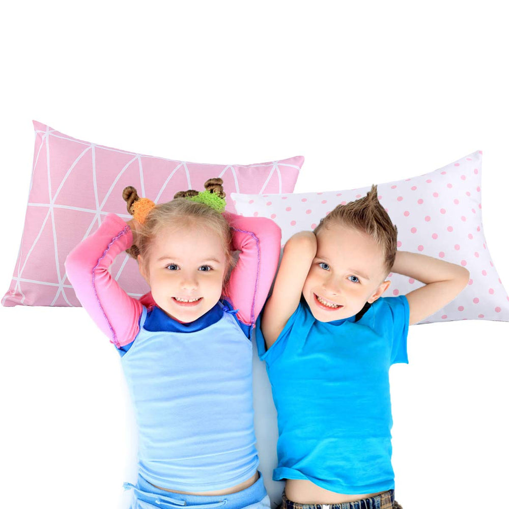 UOMNY pillowcase on toddler bed demonstrates durable stitching for daily use