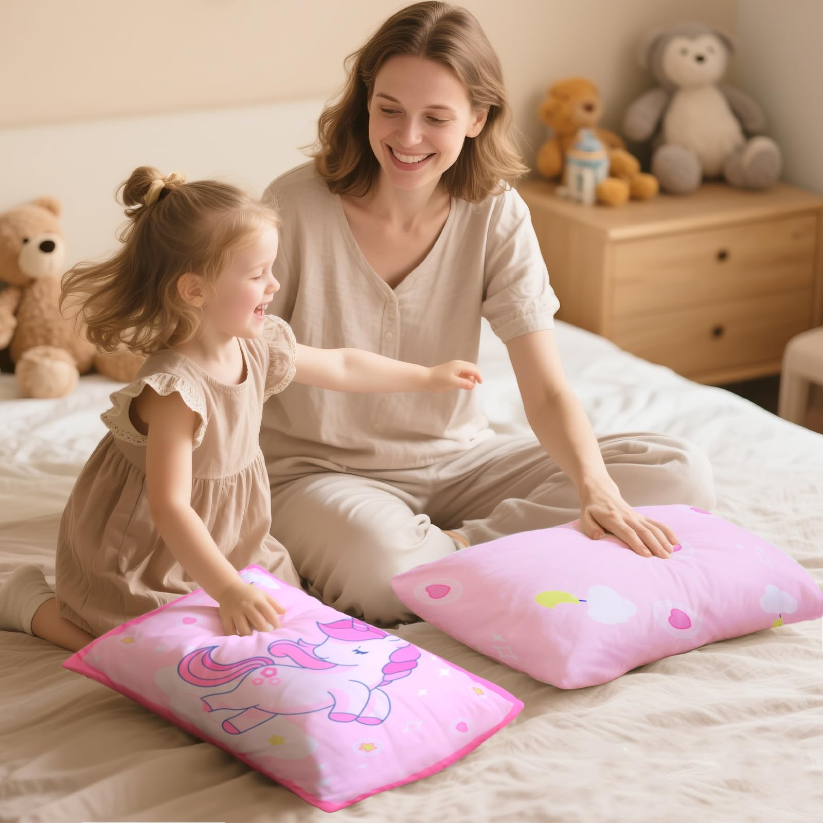 UOMNY unicorn pillowcase gift-ready packaging; perfect for baby showers or birthdays
