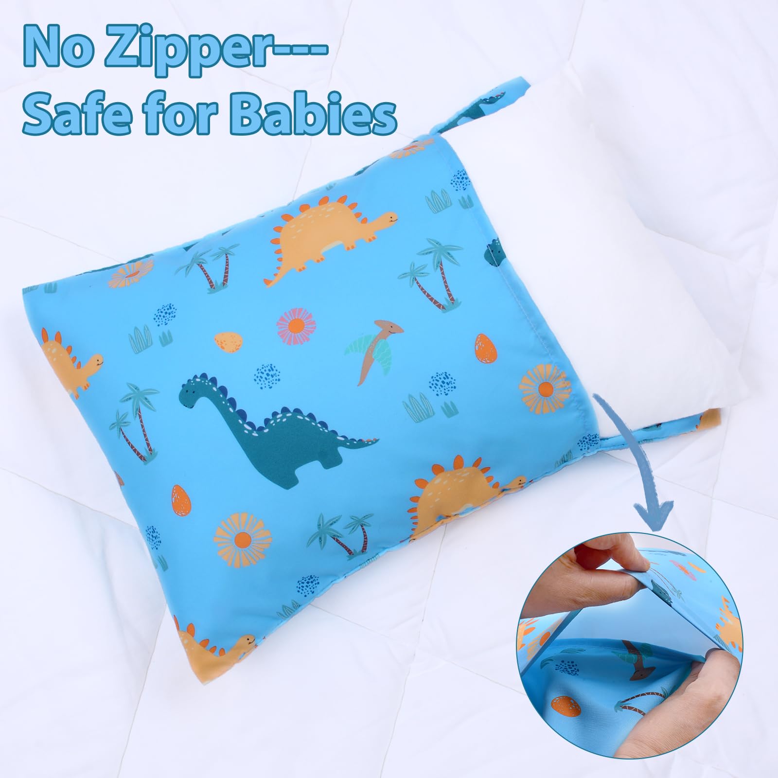 UOMNY travel-friendly pillow cover fits in small bags for on-the-go sleep