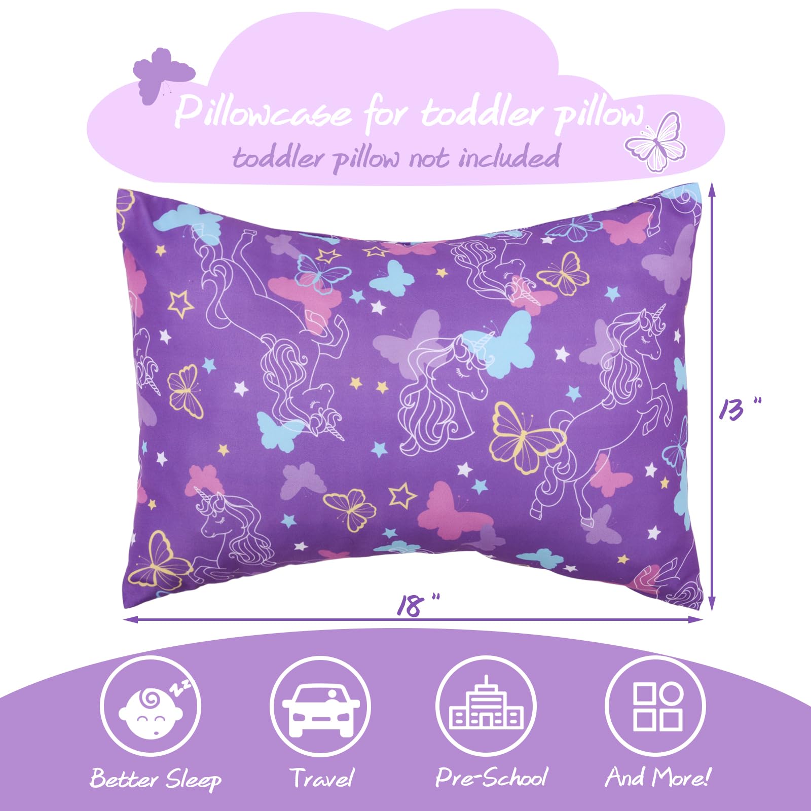 UOMNY gift-ready two-pack pillow covers for baby showers and birthdays