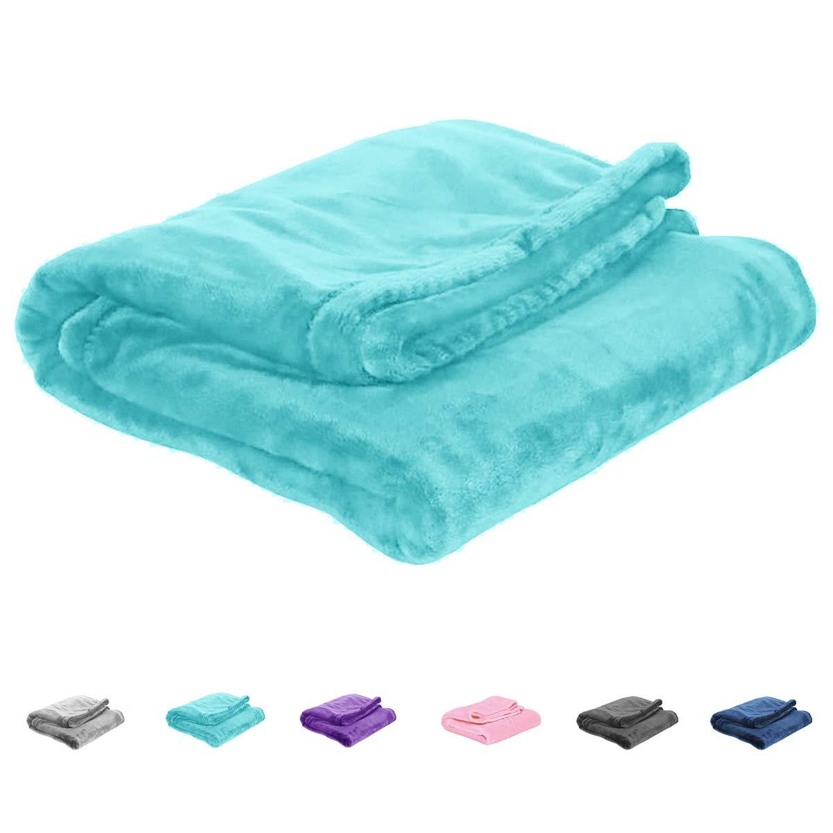 UOZZI Bedding all-season teal blanket 27x39 for crib and stroller
