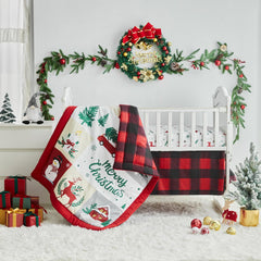 UOZZI Bedding bed skirt adds tidy nursery finish and hidden storage compatibility.