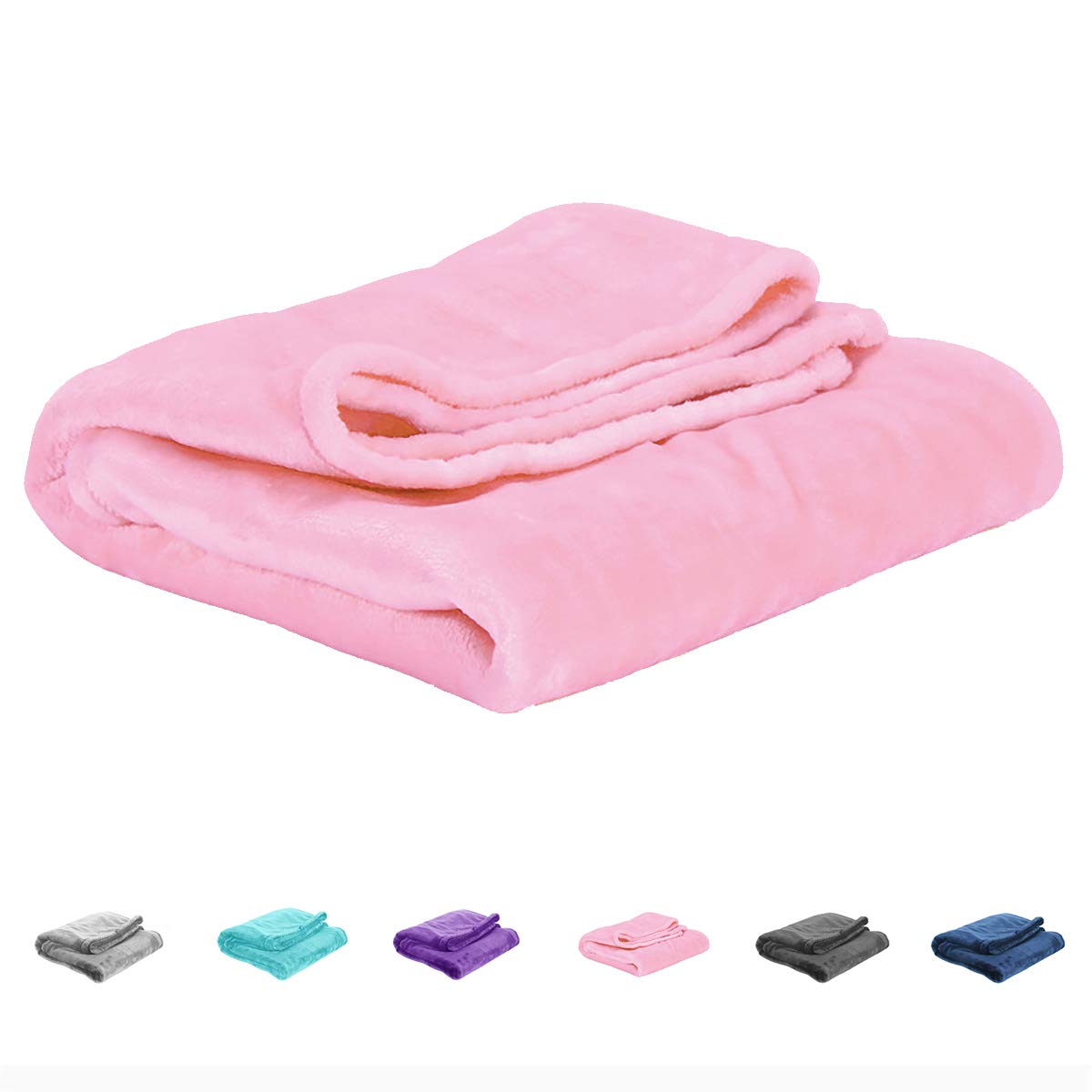 UOZZI BEDDING bright pink toddler blanket with playful print for cozy playtime