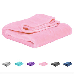 UOZZI BEDDING bright pink toddler blanket with playful print for cozy playtime