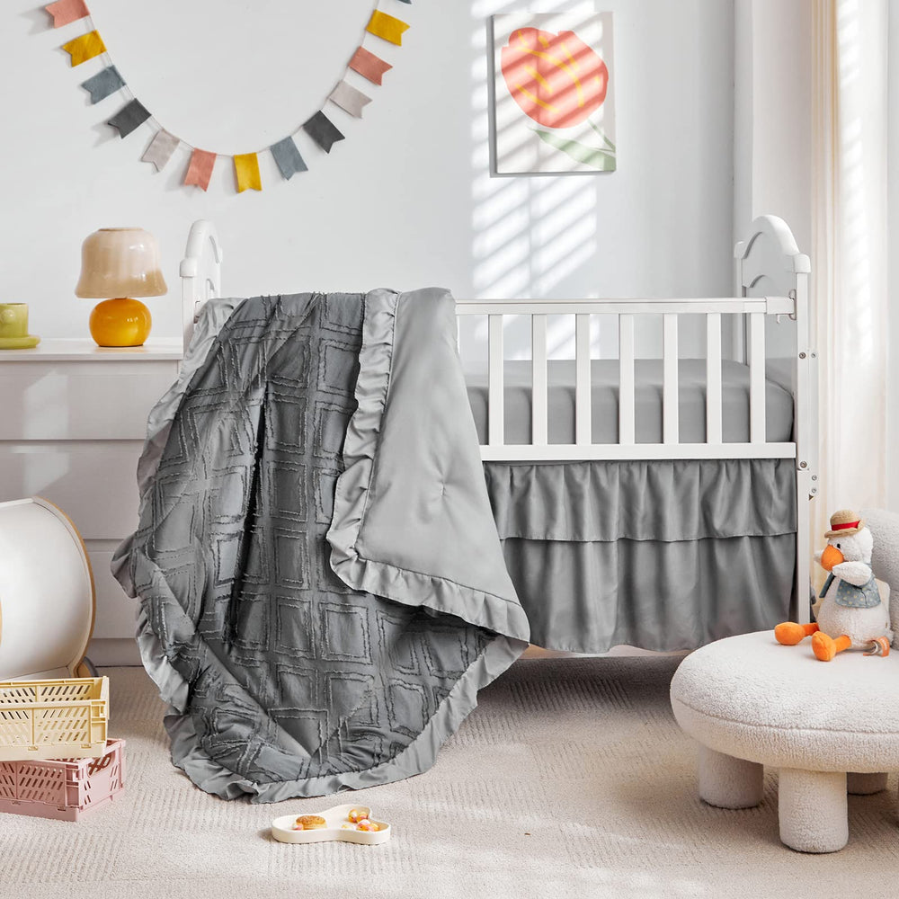 Fitted sheet fits standard crib mattress 28x52 inches