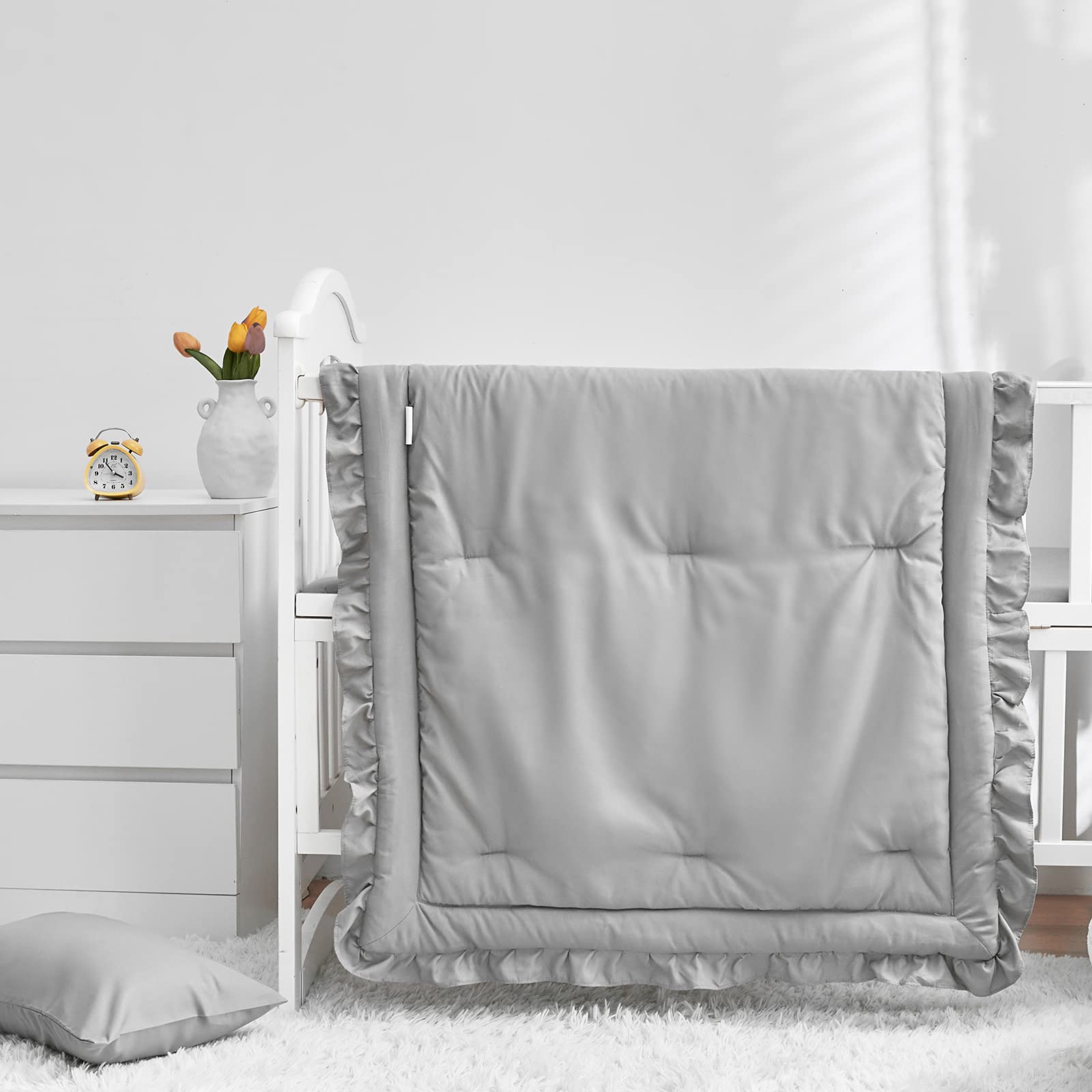 UOZZI BEDDING machine washable crib bedding for easy care