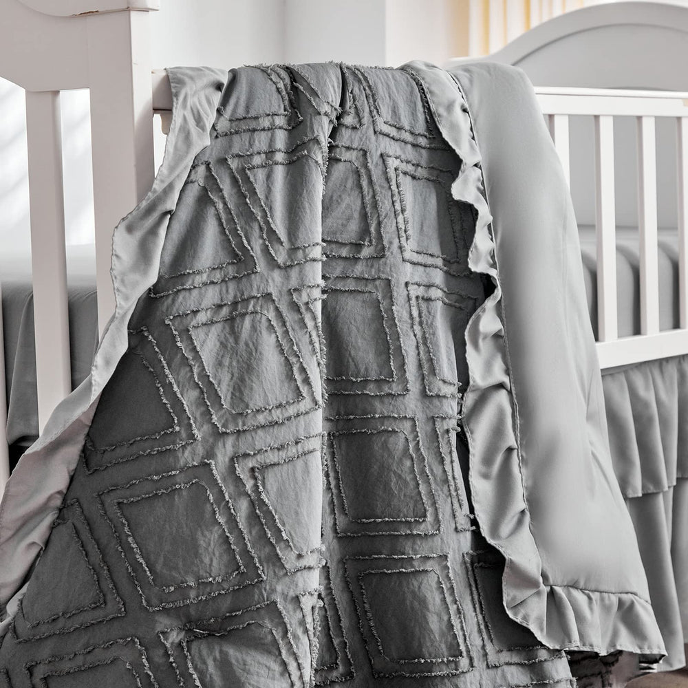 Two-inch ruffle detail adds cute, luxurious touch