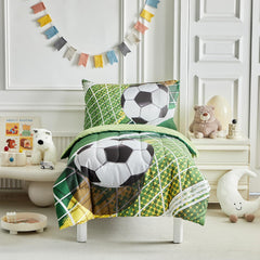 UOZZI BEDDING soccer toddler flat sheet soft, breathable coverage