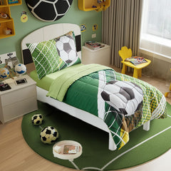 UOZZI BEDDING soccer toddler pillowcase reversible design adds versatility