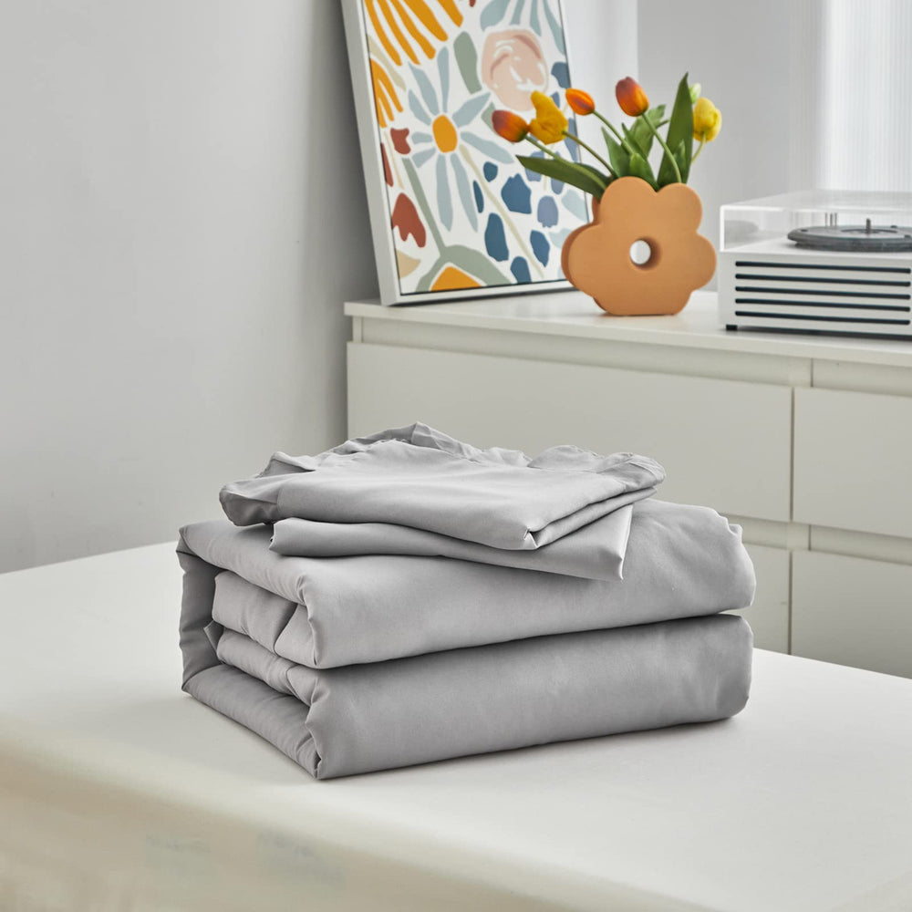 UOZZI BEDDING care guide: machine wash cold and low heat dry