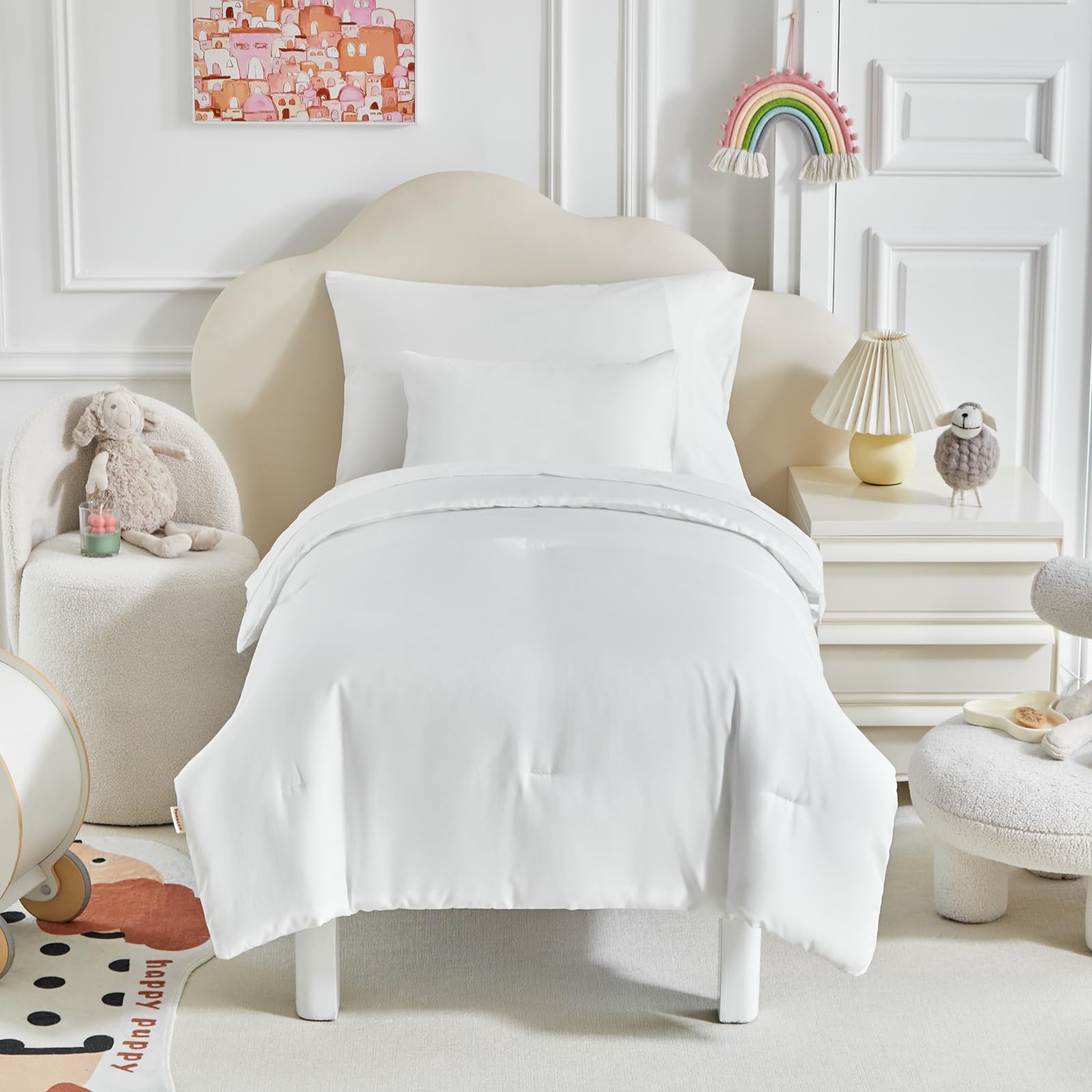 UOZZI BEDDING toddler set flat top sheet breathable comfort
