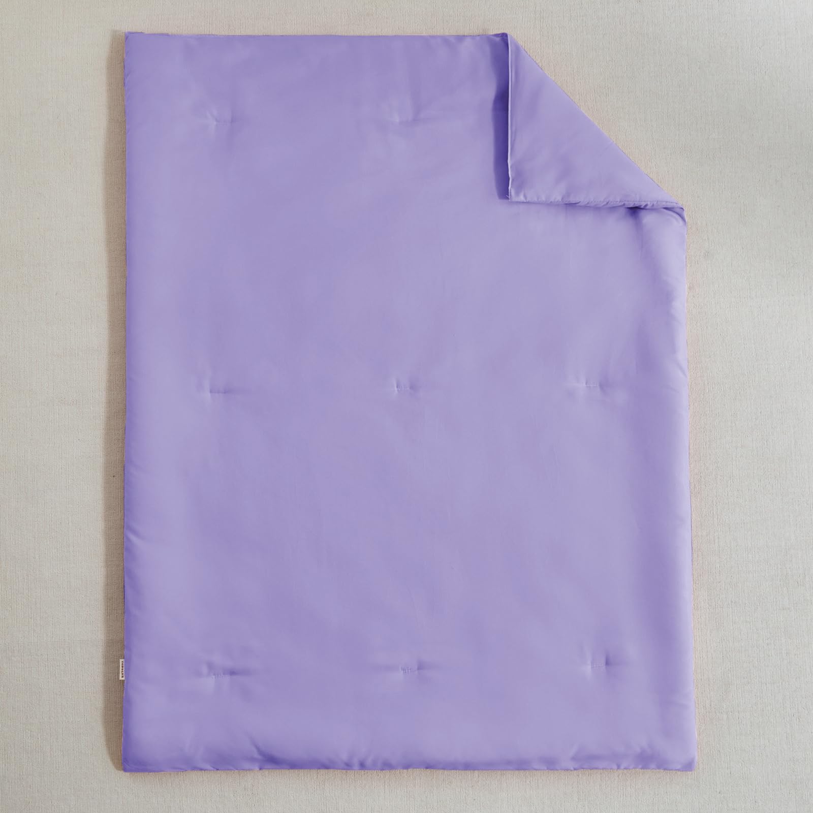 UOZZI Bedding microfiber closeup purple highlights soft, breathable fabric feel.