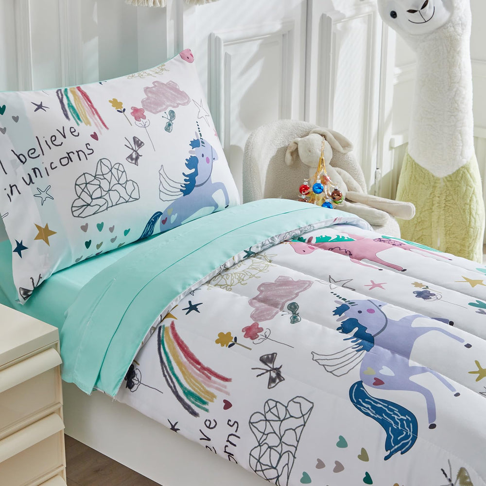 UOZZI Bedding 4-piece set packaging shows complete sleep kit