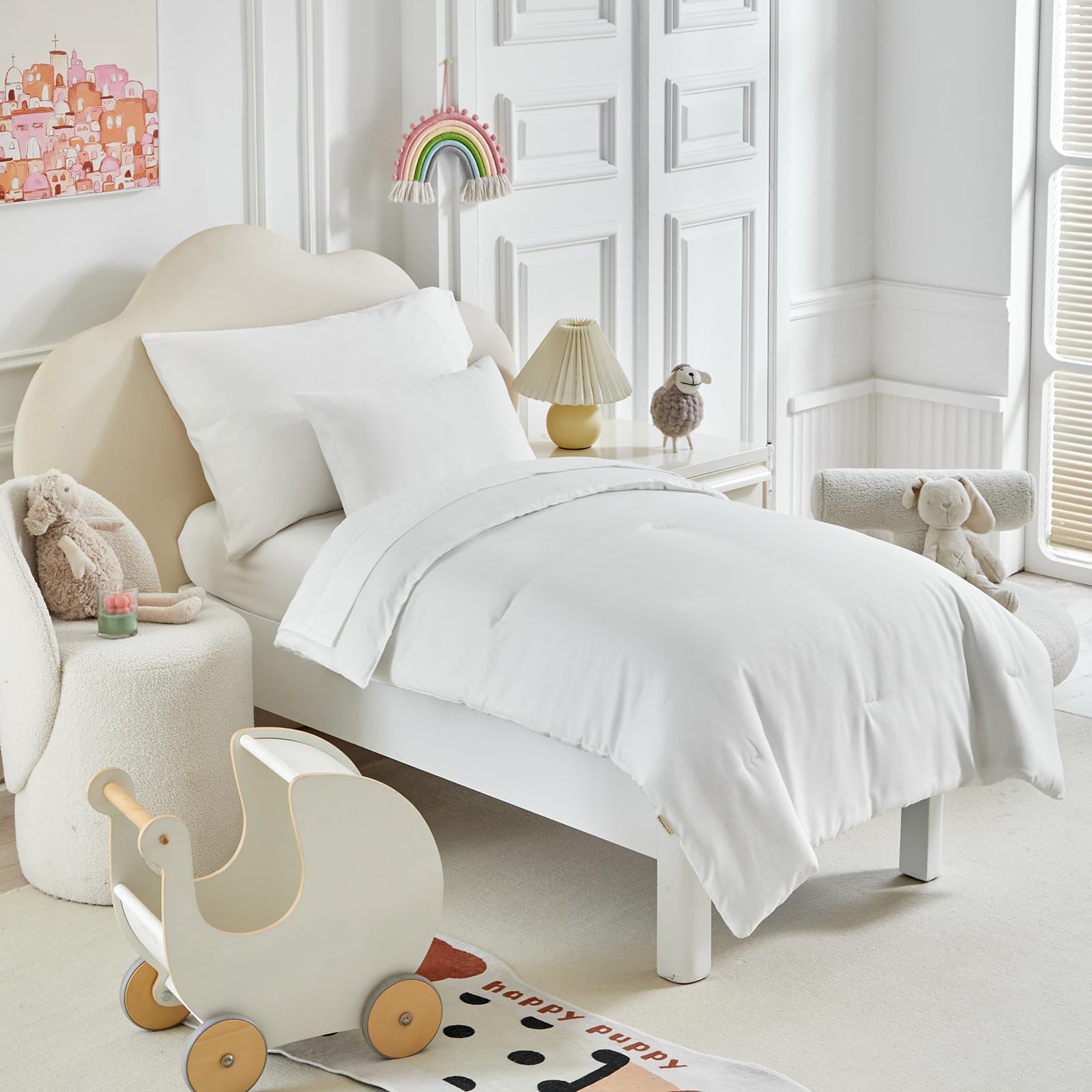 UOZZI BEDDING toddler set reversible comforter soft warmth for bedtime