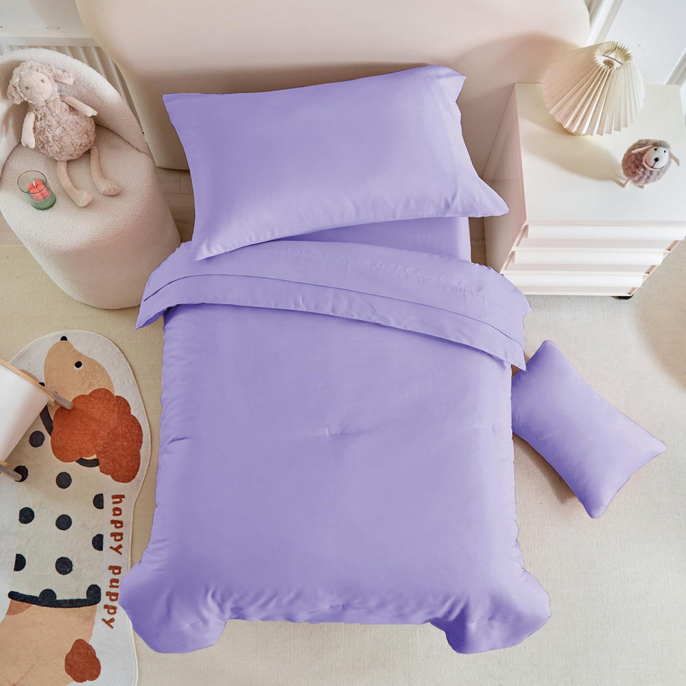 UOZZI Bedding toddler pillowcase purple makes bedtime easy to manage.