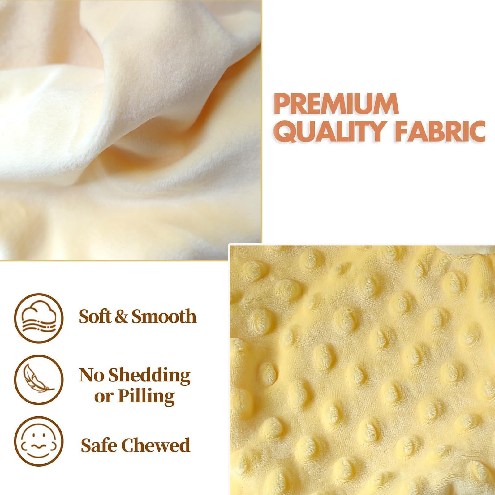 Upalupa machine-washable security blankie for easy caregiving and cleaning.