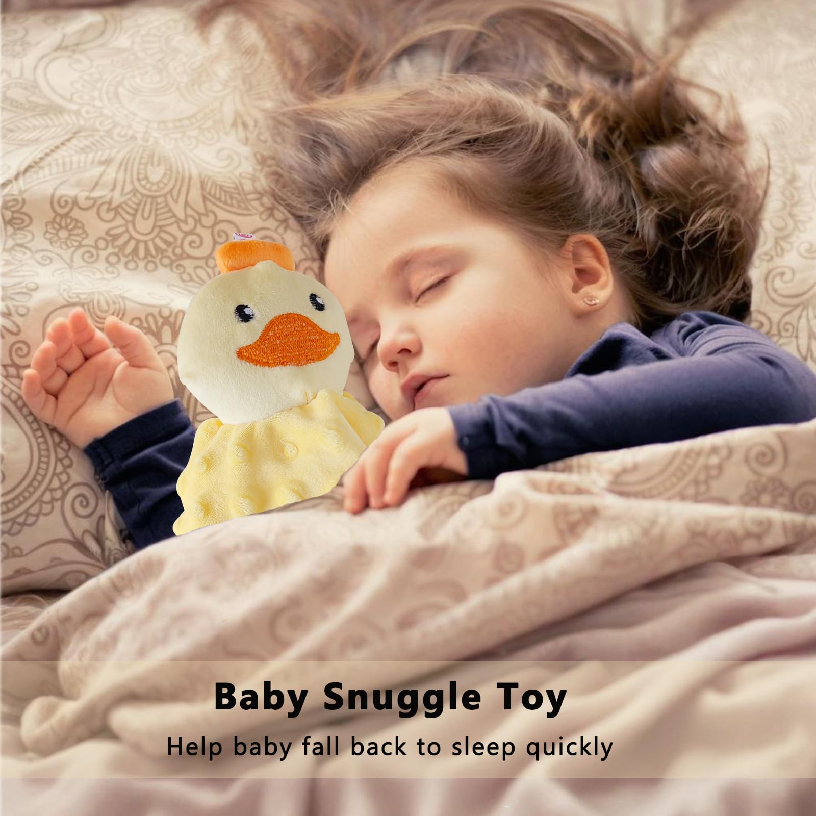 Upalupa minky-dot front and back blanket provides soft tactile sensation for babies.