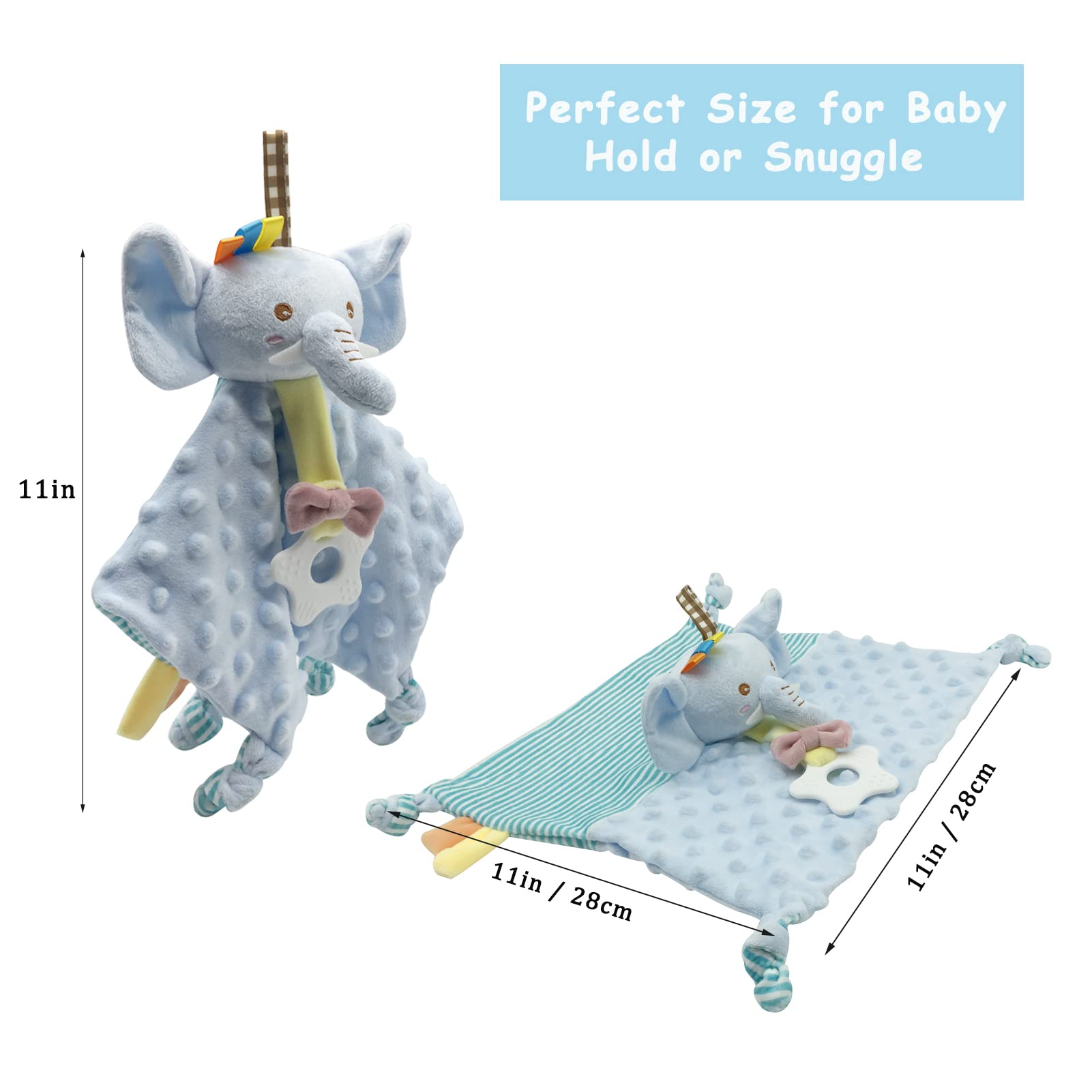 Upalupa security blanket with stroller hook for on-the-go cuddles