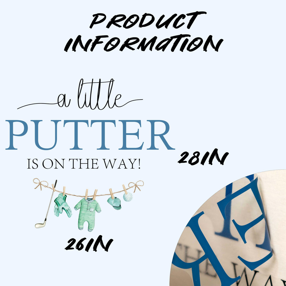 Upfirst baby clothes on clothesline decal adds charming sports-inspired party detail.