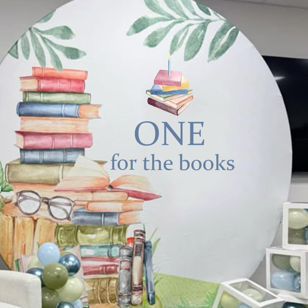 Upfirst Reading library themed decal adds a stylish kids' room touch.