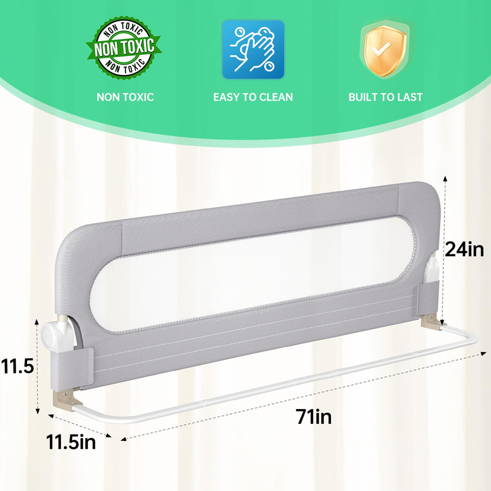 UPGOGO bed rail guard with tool-free setup for quick, safe installation.