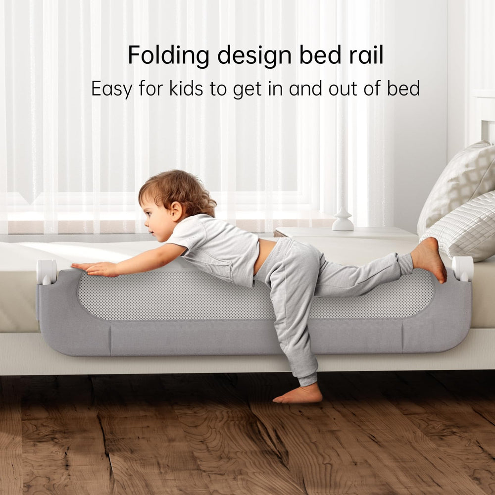 UPGOGO reinforced anchor system keeps the rail stable on various beds.