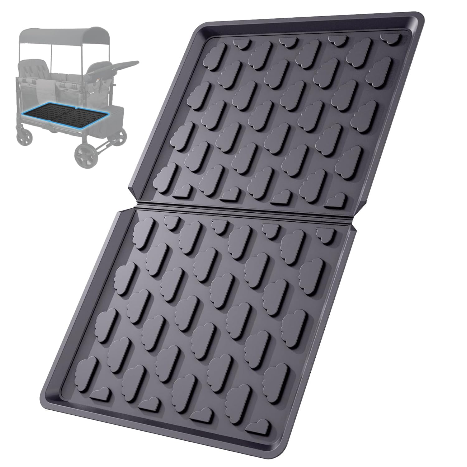 Upifen all-weather mat for W4 wagon offers full coverage and easy cleanup.