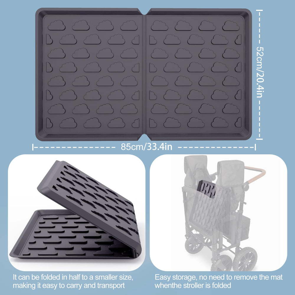 Upifen W4 floor mat protects the wagon bottom from dirt and spills.