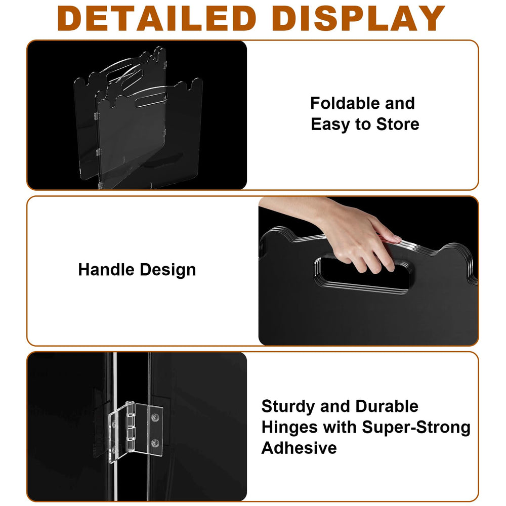 Upitry Clear Acrylic Gate in 120-inch six-panel wide barrier.